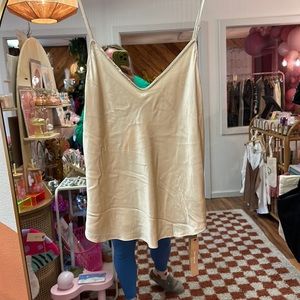 Reformation teddy silk camisole